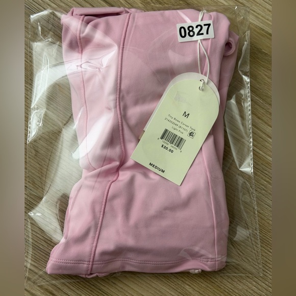 Blogilates Women's Tiny Bows Corset Tank Top - Pink M - Picture 14 of 14